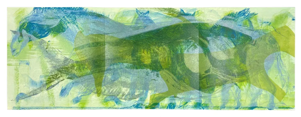 Lithographie Barcelo - Le Cheval