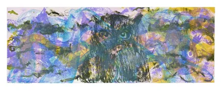 Lithographie Barcelo - Le Hibou
