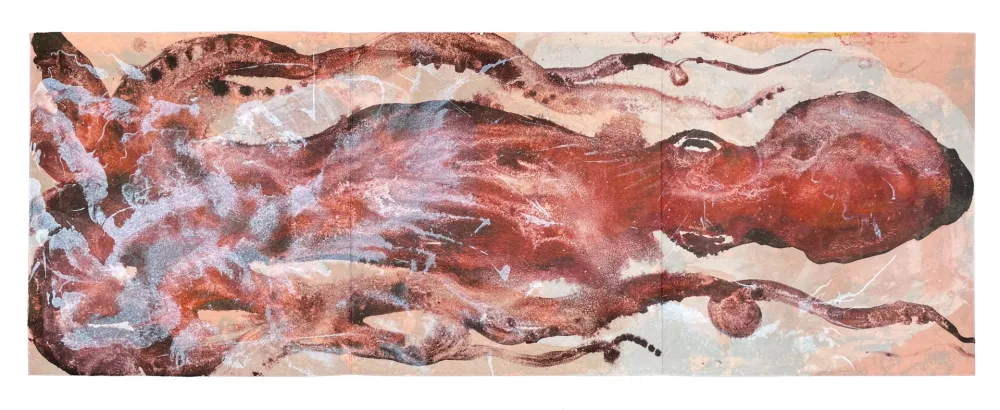 Lithographie Barcelo - Le Poulpe