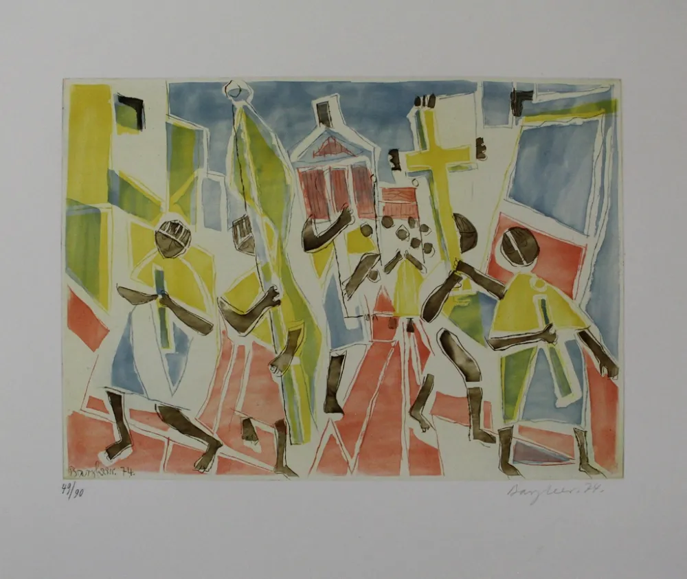 Radierung Und Aquatinta Bargheer - Corpus Domini