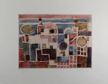 Radierung Und Aquatinta Bargheer - Forio d'Ischia