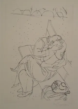 Radierung Barraud - Les Amoureux