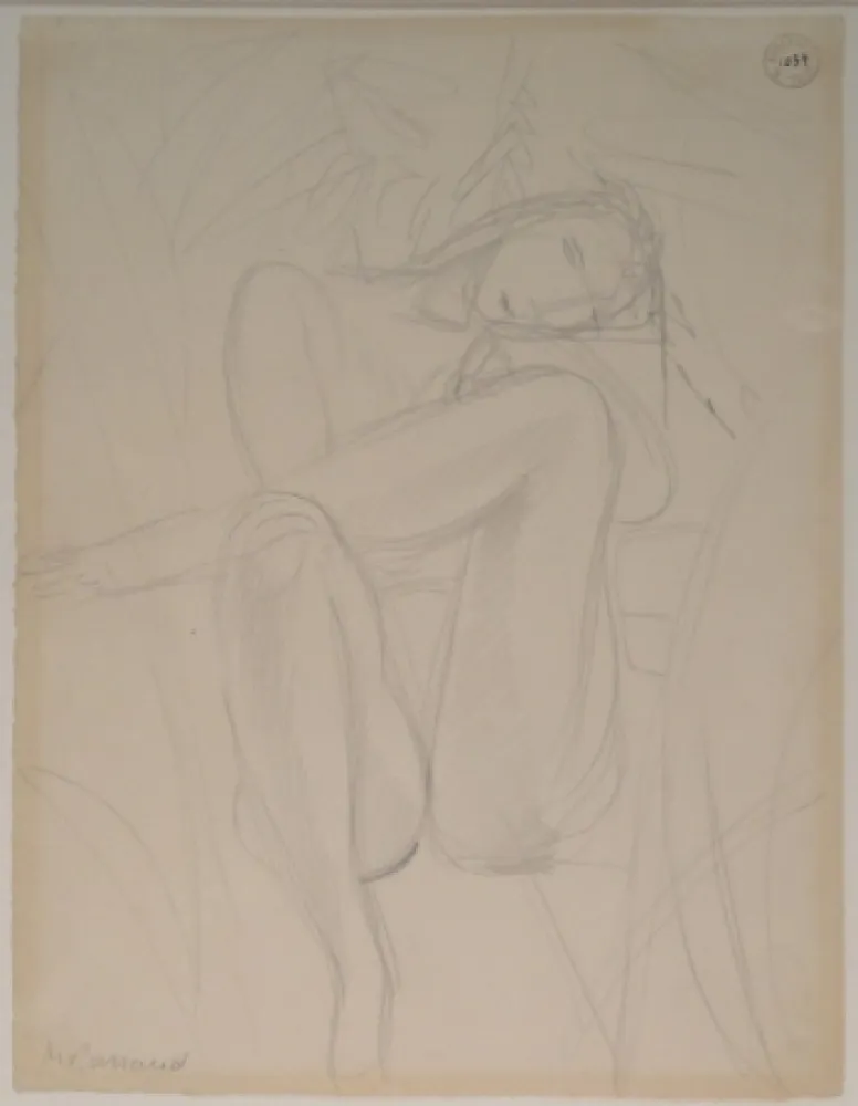 Keine Technische Barraud - Sitzender weiblicher Akt