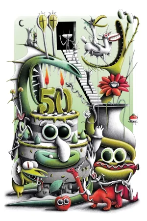 Digitale Druckgrafik Barrome Forgues - 50 ans