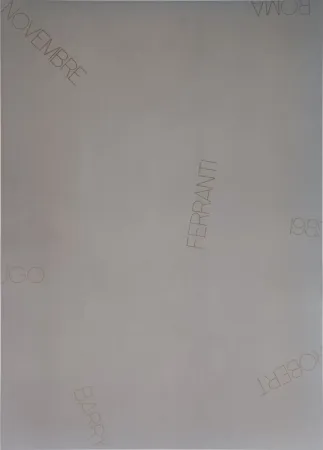 Siebdruck Barry - Ugo Ferranti Roma 1989