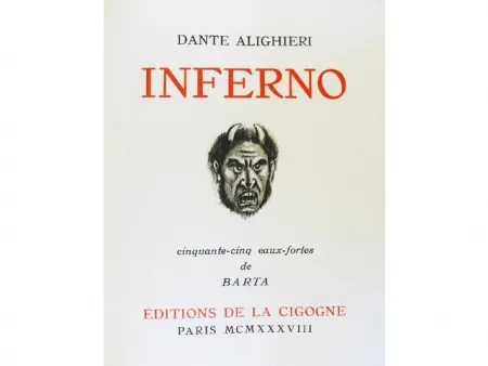 Illustriertes Buch Barta - Inferno.  Cinquante-cinq eaux-fortes de Barta.