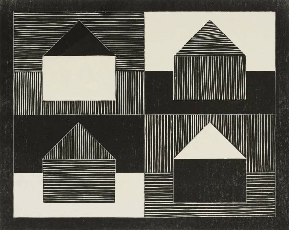Holzschnitt Bartlett - Black, Grey, White, from Art Pro-Choice II