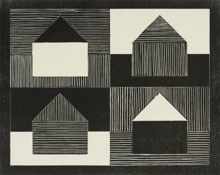 Holzschnitt Bartlett - Black, Grey, White, from Art Pro-Choice II