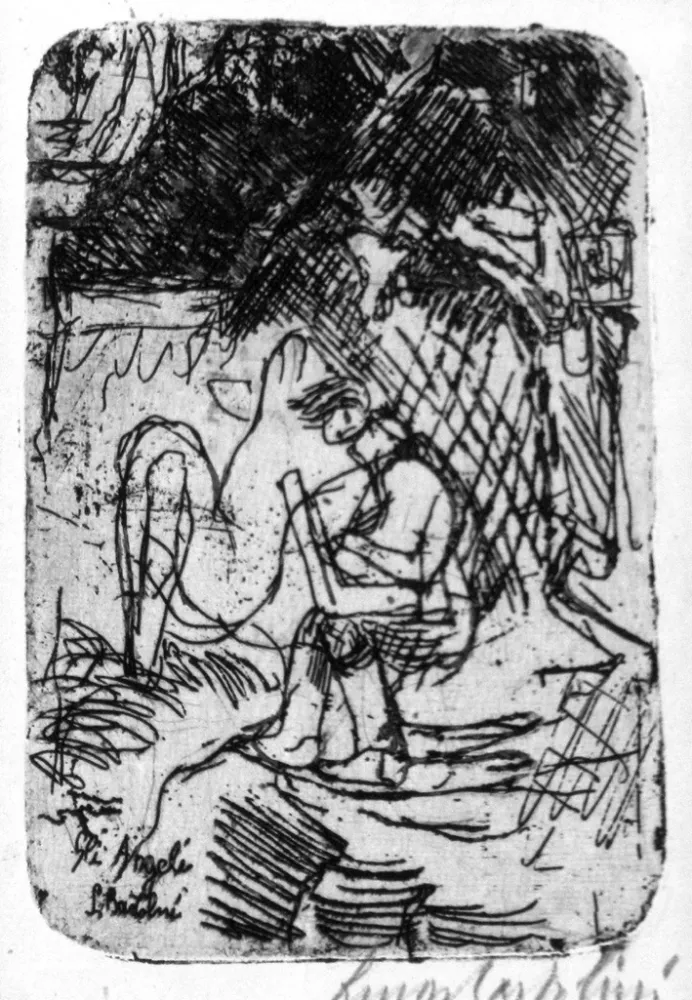 Radierung Bartolini - Gli angeli