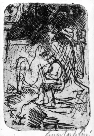 Radierung Bartolini - Gli angeli