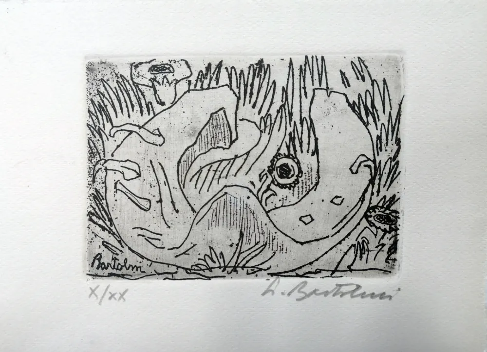 Radierung Bartolini - Il ferro di cavallo