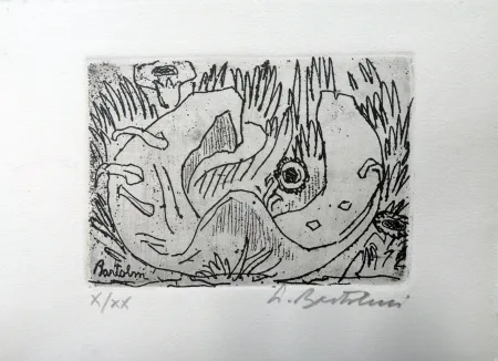 Radierung Bartolini - Il ferro di cavallo