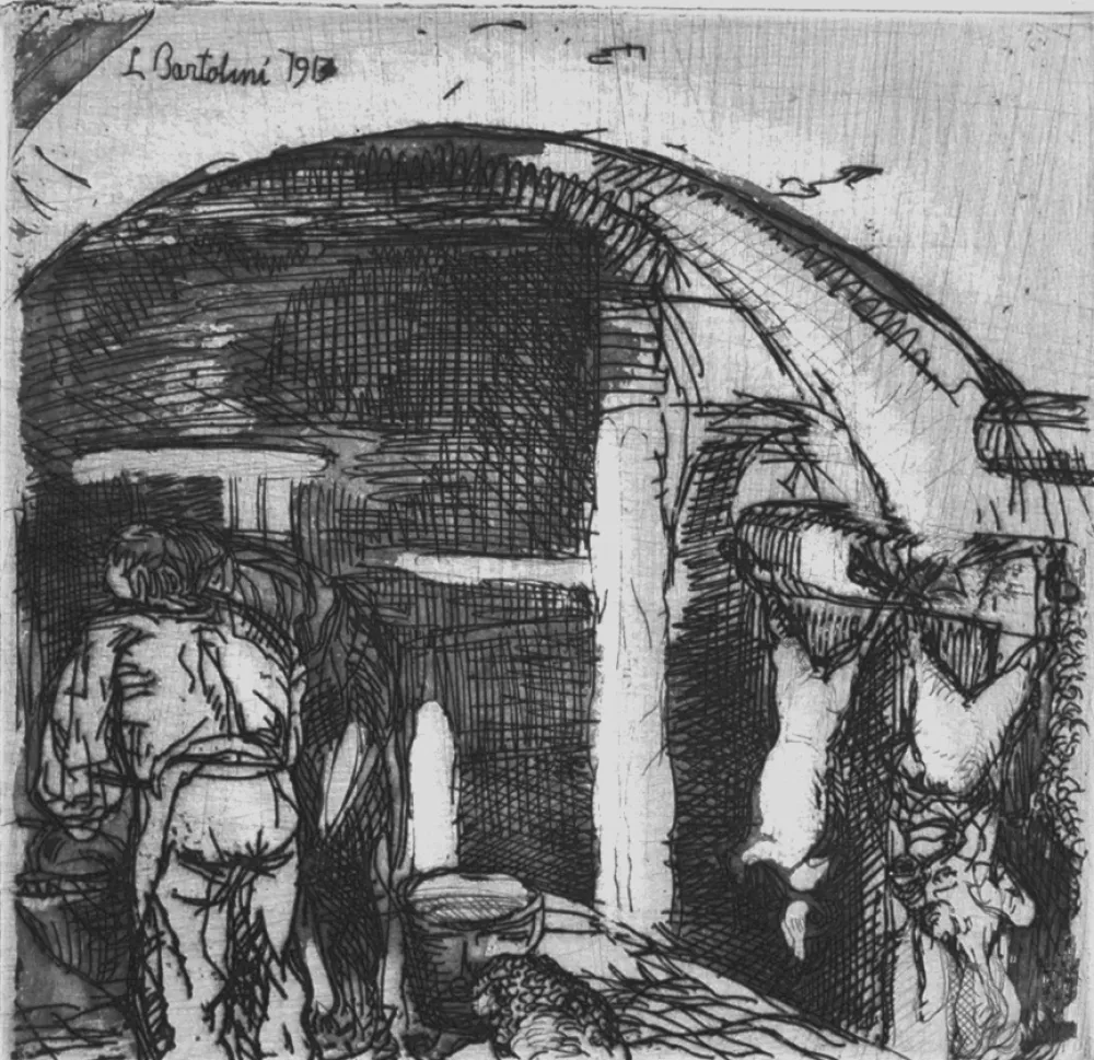 Radierung Bartolini - Pasqua