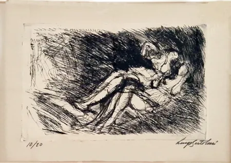 Radierung Bartolini - Ragazze distese