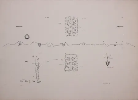 Lithographie Baruchello - Campioni