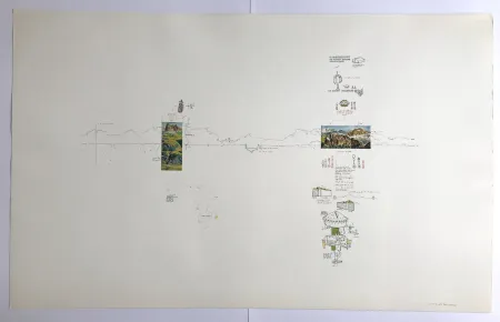 Siebdruck Baruchello - Sans titre (Rosengarten Ice Cream Sundae)