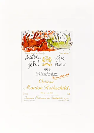 Lithographie Baselitz -  Design de Georg Baselitz - “Die Mauer” 