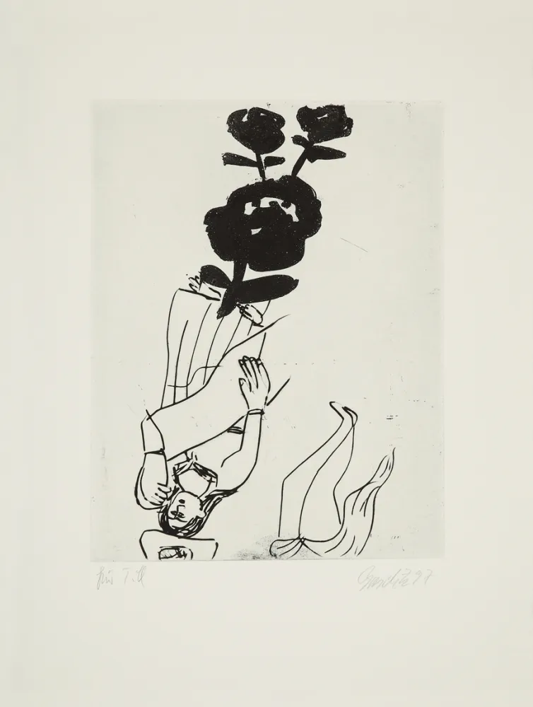 Kaltnadelradierung Baselitz - 