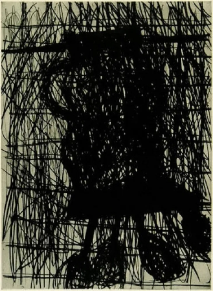 Kaltnadelradierung Baselitz - Die Vase (The Vase)