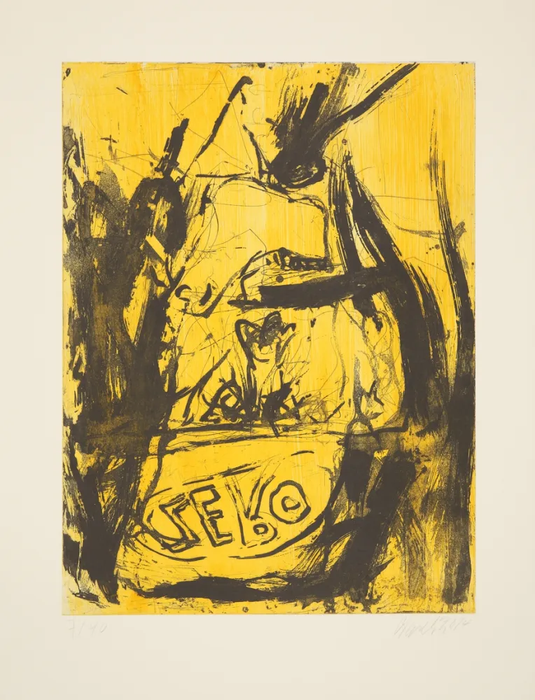 Radierung Und Aquatinta Baselitz - 