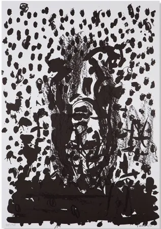 Lithographie Baselitz - Kopf / Head - no. 8 (from Suite 45)