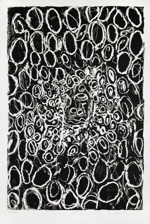 Holzschnitt Baselitz - Kopfe