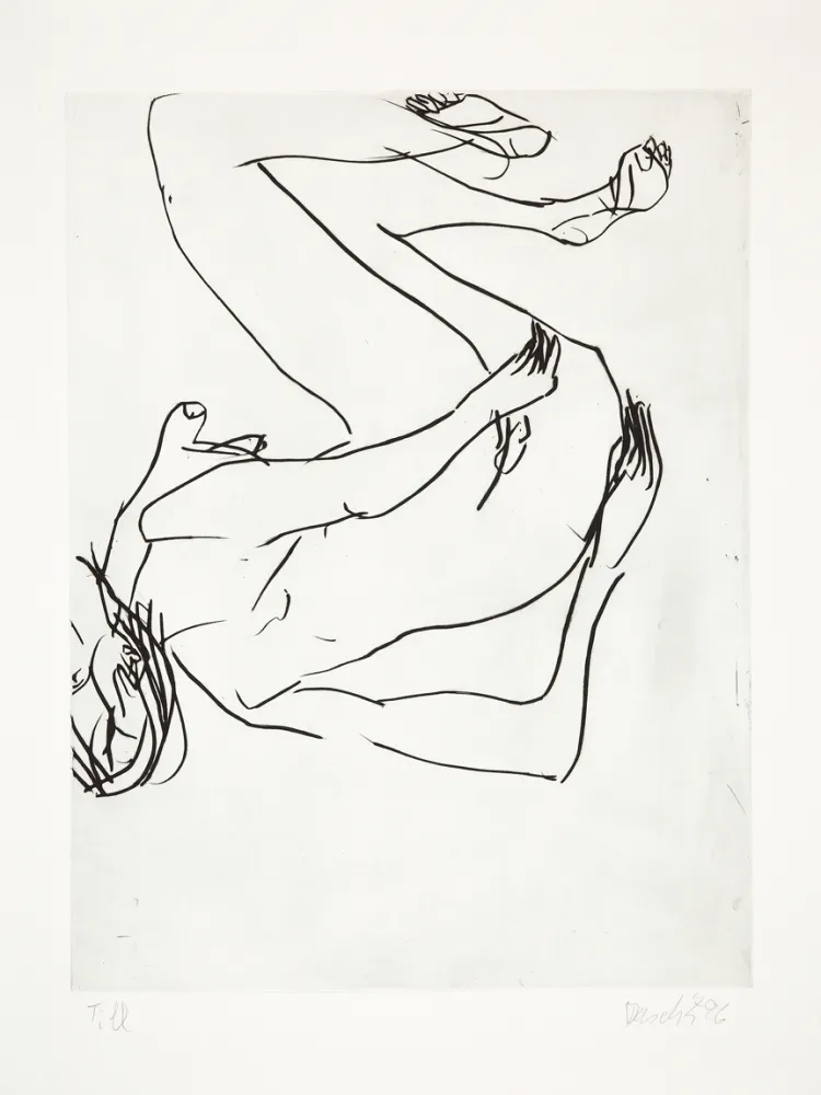 Kaltnadelradierung Baselitz - 