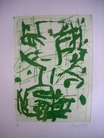 Radierung Und Aquatinta Baselitz - Winter