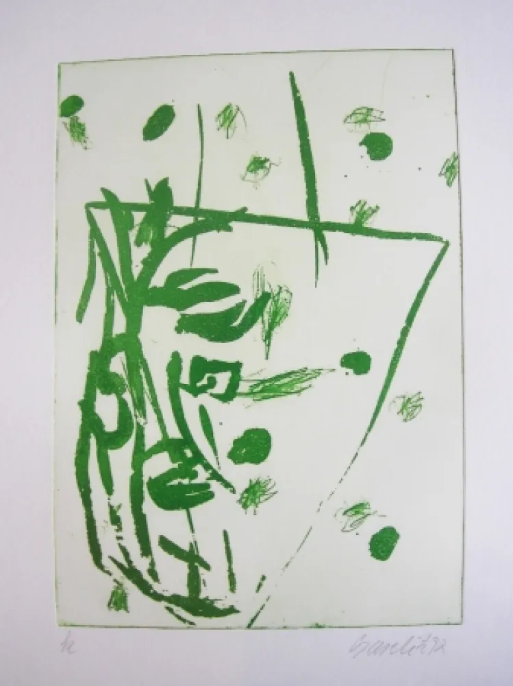 Radierung Und Aquatinta Baselitz - Winter