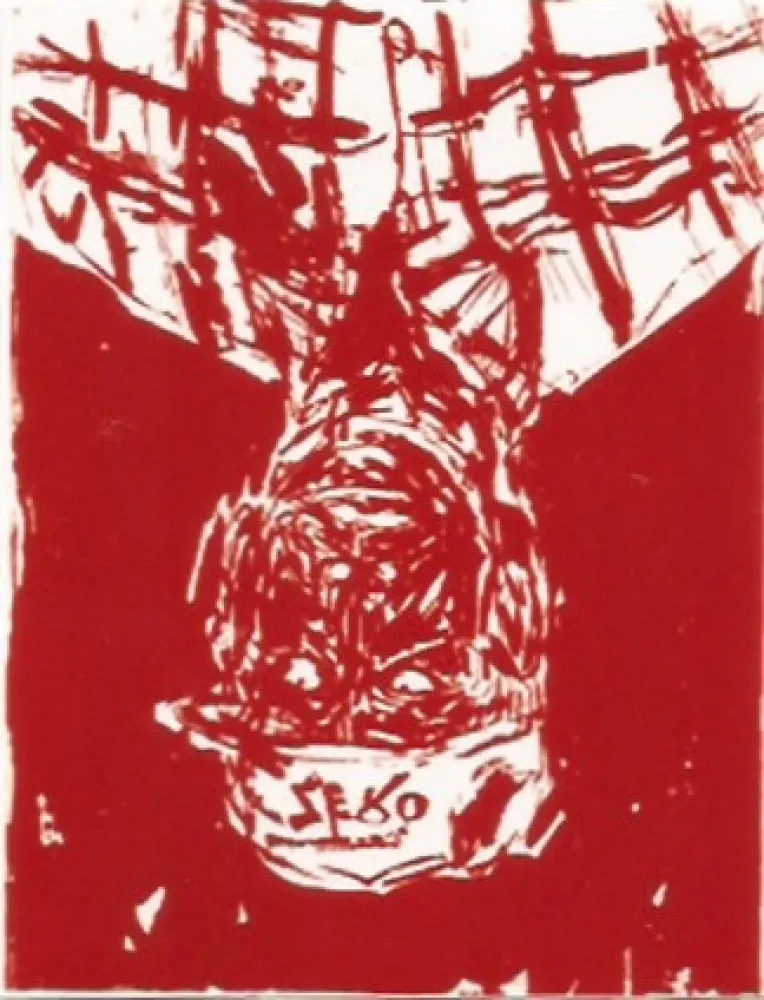 Holzschnitt Baselitz - Zero for the painter