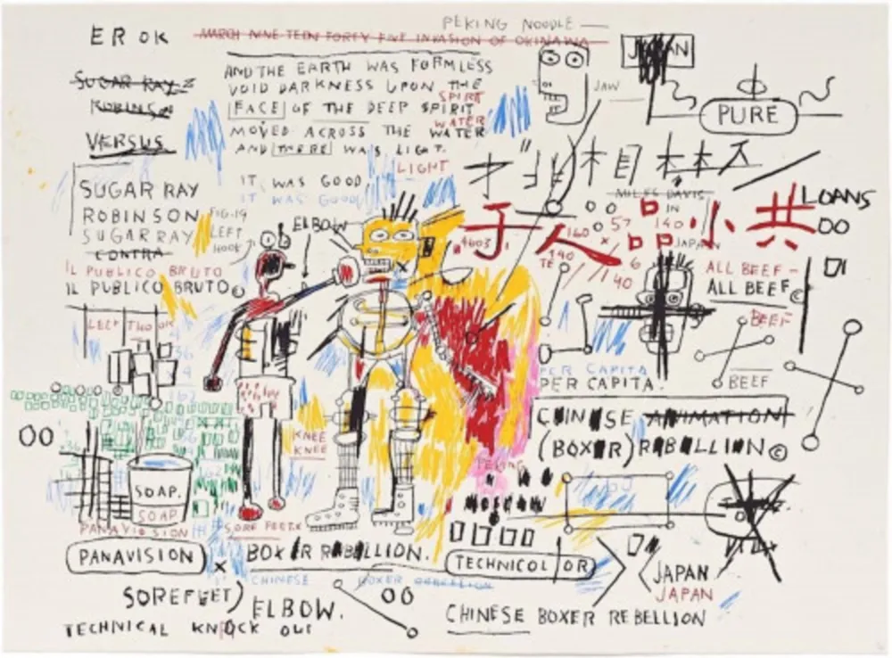 Siebdruck Basquiat - Boxer Rebellion