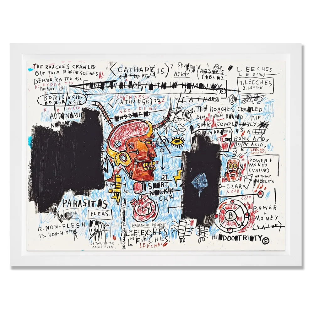 Siebdruck Basquiat - Leeches
