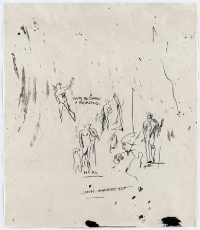 Siebdruck Basquiat - Untitled 5 (from Leonardo)