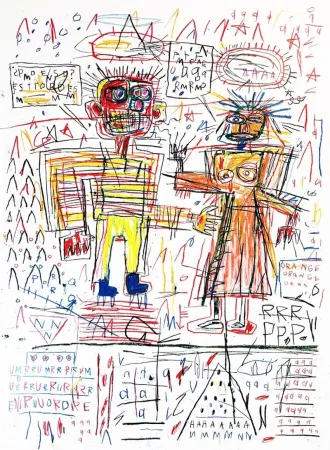 Siebdruck Basquiat - Untitled III from The Figures Portfolio
