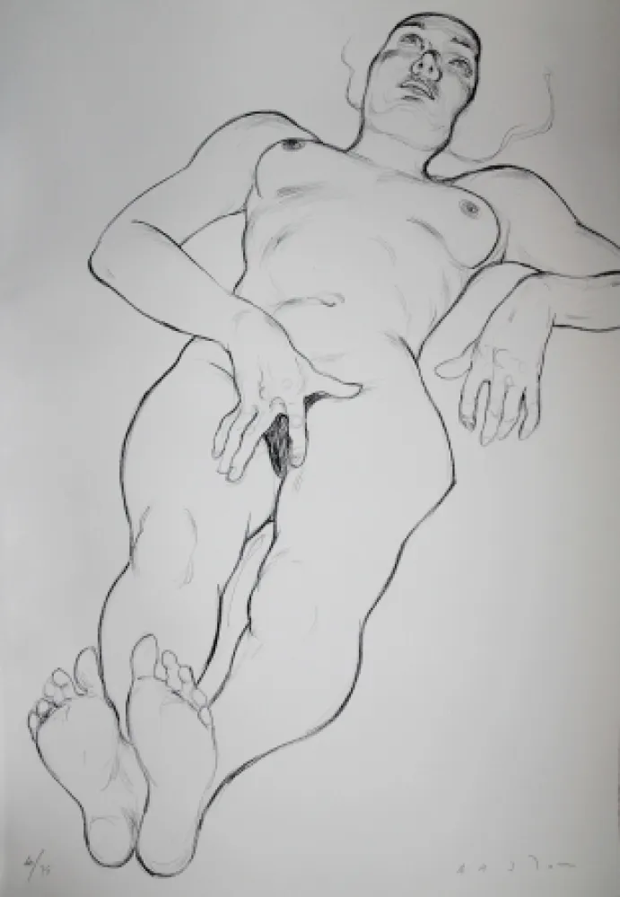 Lithographie Bastow - Nu  Féminin / Female Nude - 6