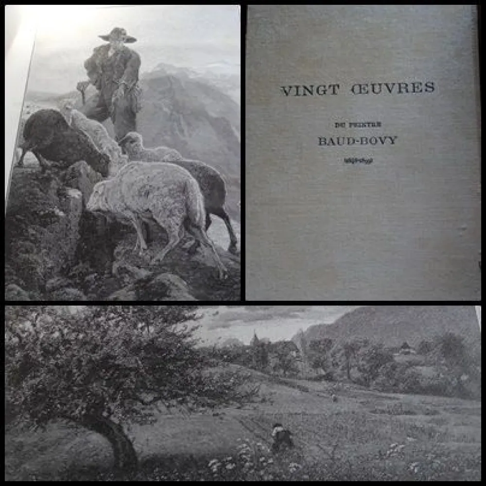 Holzschnitt Baud-Bovy - Vingt oeuvres du peintre Baud-Bovy (1848-1899)