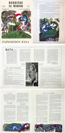 Illustriertes Buch Baya - Derrière le Miroir n° 6. BAYA. 6 lithographies en couleurs (( pour l'exposition de 1947 à la Galerie Maeght)