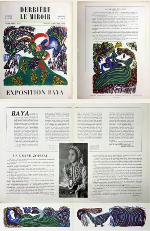 Illustriertes Buch Baya - Derrière le Miroir n° 6. BAYA. 6 lithographies en couleurs (( pour l'exposition de 1947 à la Galerie Maeght) TIRAGE ORIGINAL