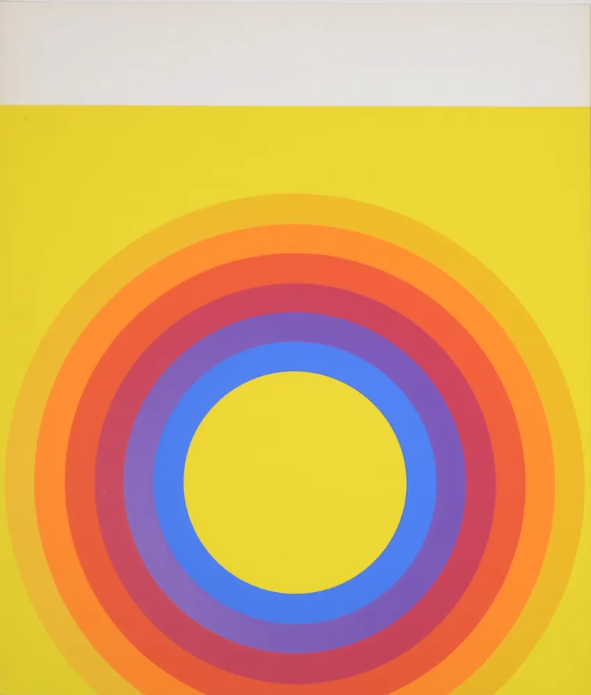 Siebdruck Bayer - Abstract composition, 1971