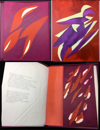 Illustriertes Buch Bazaine - André Frénaud : L'ÉTAPE DANS LA CLAIRIÈRE (1995)