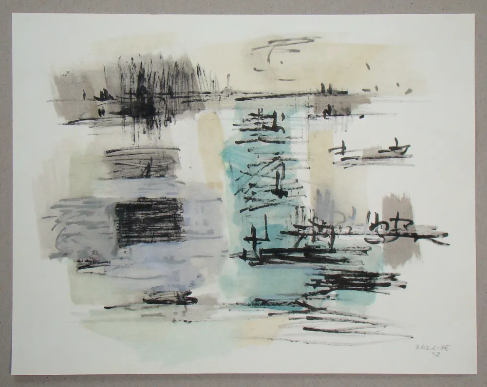 Pochoir Bazaine - Composition, 1957