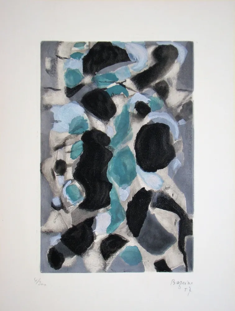 Radierung Bazaine - Composition, 1957