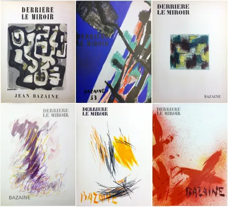 Illustriertes Buch Bazaine - DERRIÈRE LE MIROIR. BAZAINE. Collection complète des 6 volumes de la revue DERRIÈRE LE MIROIR consacrés à Jean Bazaine (parus de 1949 à 1975).