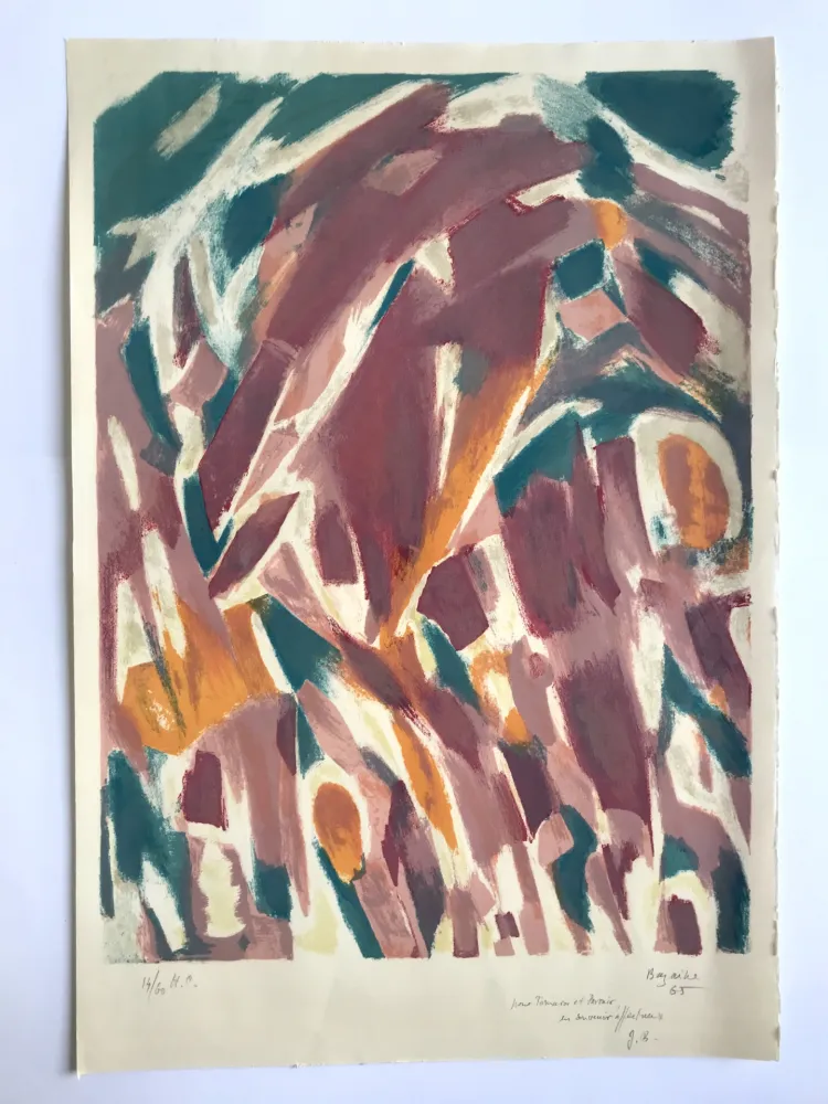 Lithographie Bazaine - Les saisons