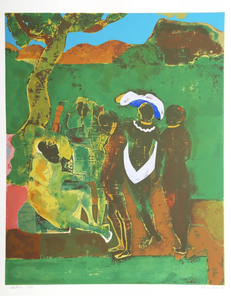 Siebdruck Bearden - Prologue to Troy