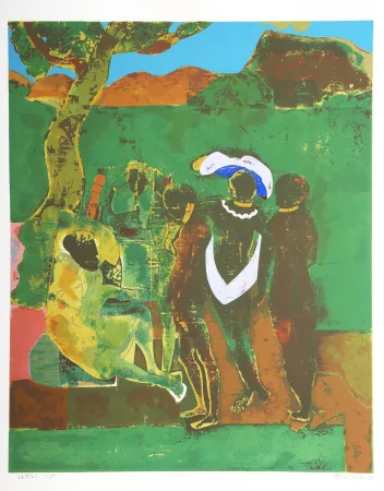 Siebdruck Bearden - Prologue to Troy