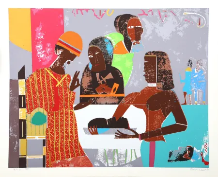 Siebdruck Bearden - Salome