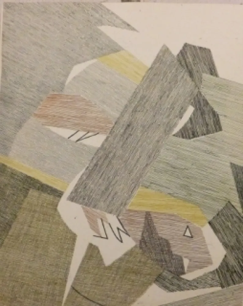 Radierung Beaudin - Eau- forte pour le texte Les Paysans