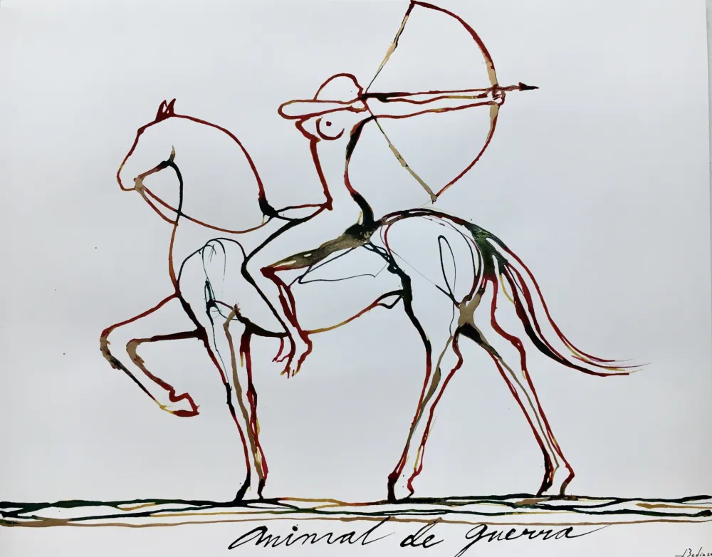 Siebdruck Bedia - Animal de Guerra