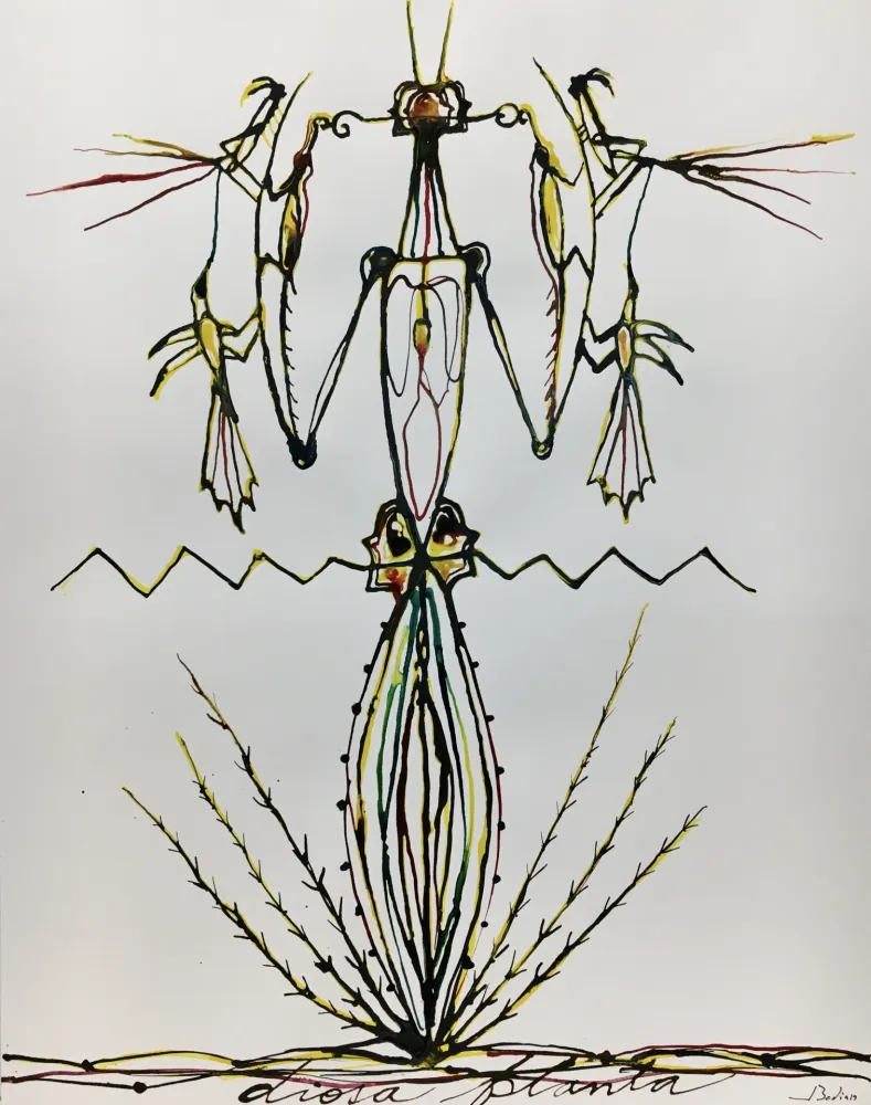 Siebdruck Bedia - Dama Mantis